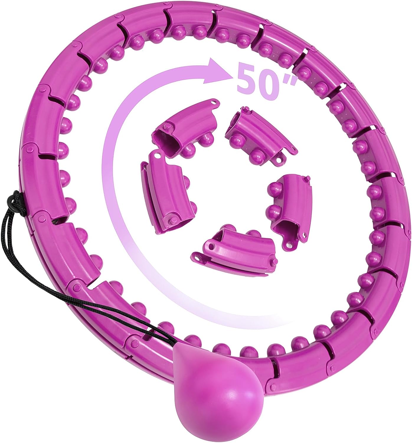 Exercise Fit Hoops, Gym Workout Hoop, Detachable Knots, Abdomen Fitness Hoops, Hoop for Weight Loss Exercise Fit Hoops, Gym Workout Hoop, Detachable Knots, Abdomen Fitness Hoops, Hoop for Weight Loss